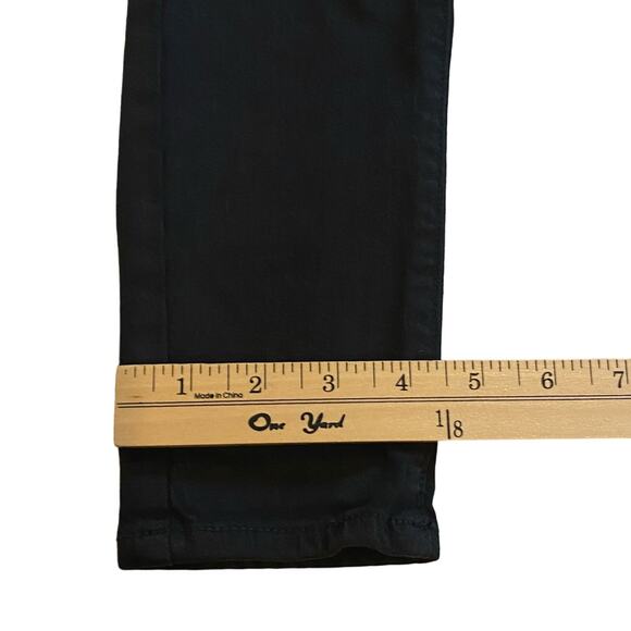 American Eagle Jeans Womens Sz 4 Reg Black Jeggings Stretch Ripped Grunge Gothic - Picture 12 of 12